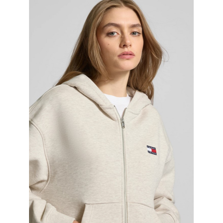 Sudadera Tommy Hilfiger Boxy Badge Para Mujer 