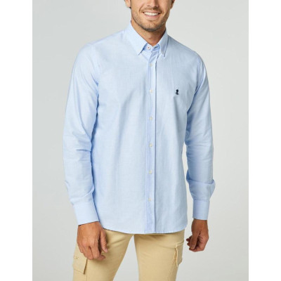 Camisa El Pulpo Cuello Boton Oxford Para Hombre