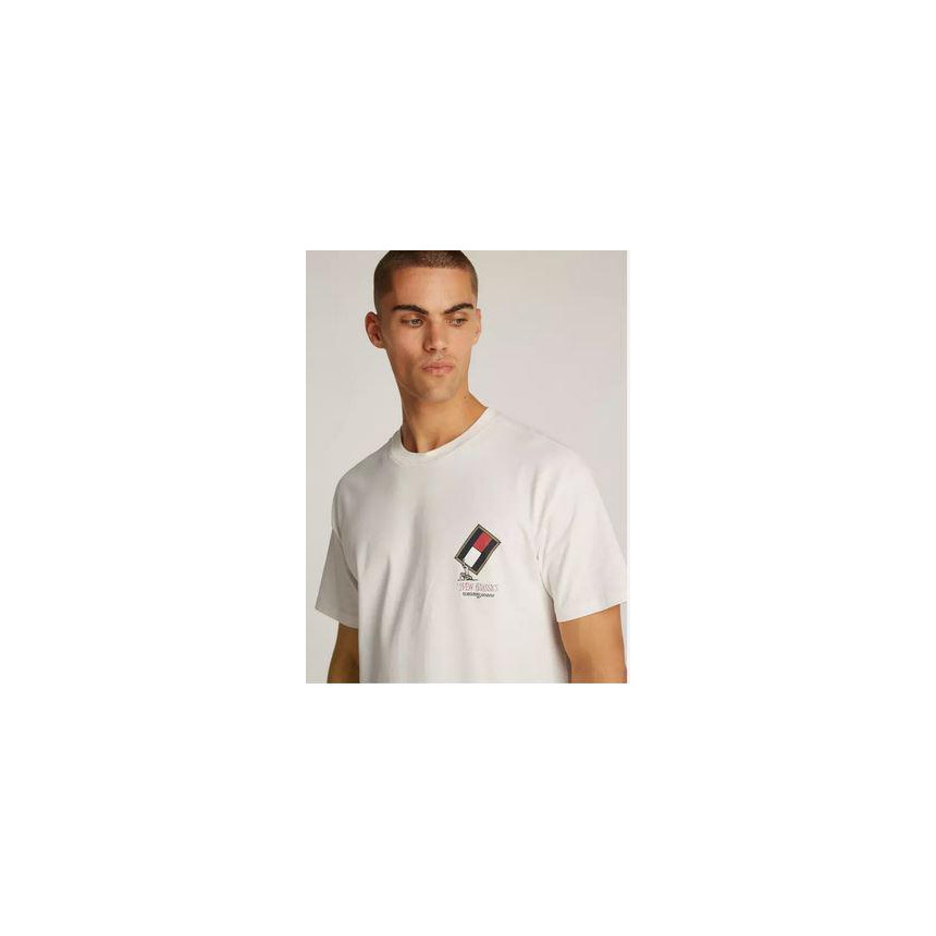 Camiseta Tommy Hilfiger Dibujo Espalda Para Hombre