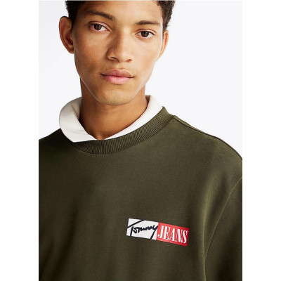 Sudadera Tommy Jeans Regular Con Logo Para Hombre