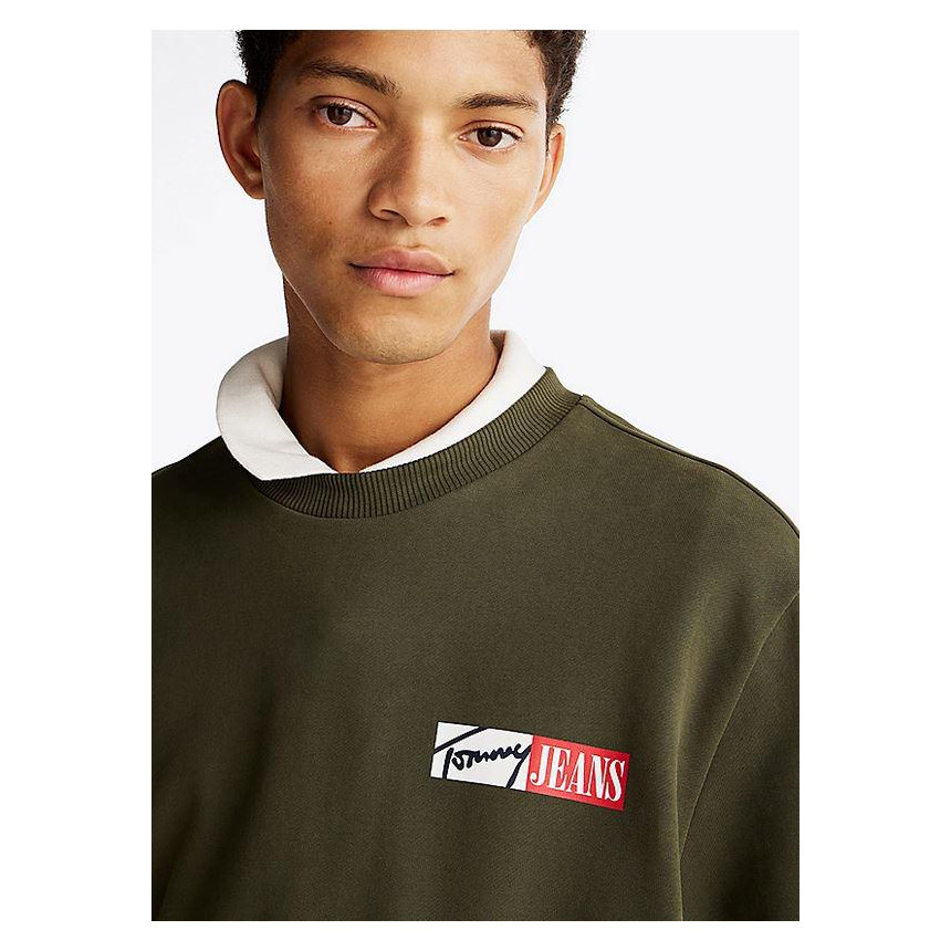 Sudadera Tommy Jeans Regular Con Logo Para Hombre