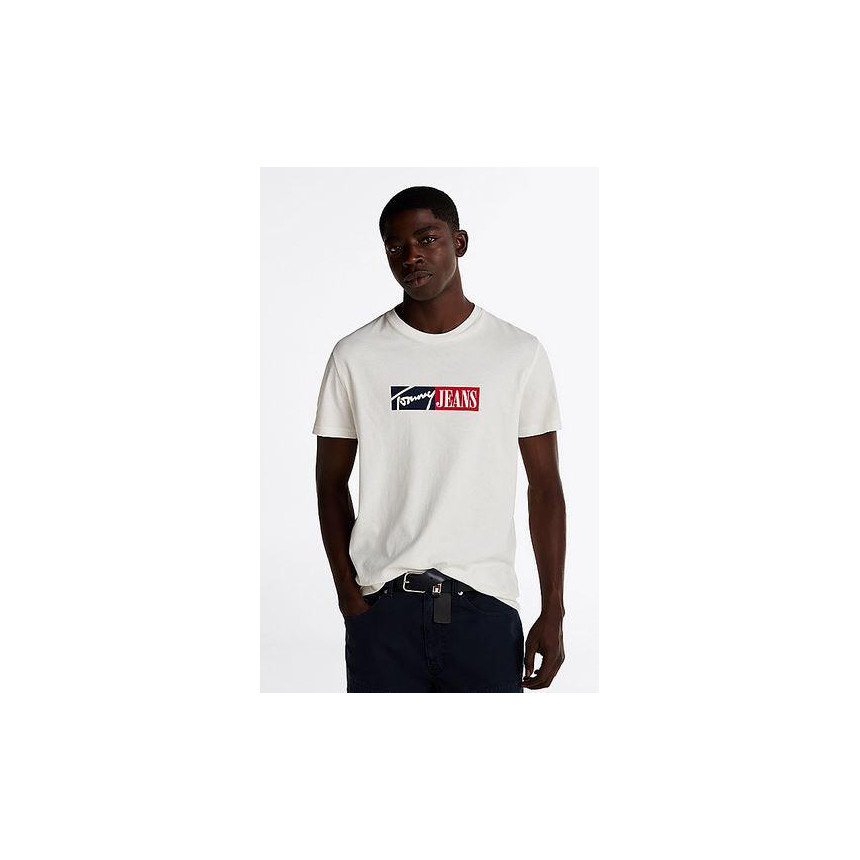 Camiseta Tommy Hilfiger Slim Con Logo Para Hombre