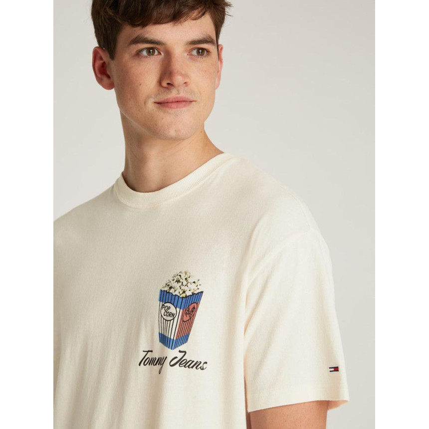 Camiseta Tommy Hilfiger Dibujo Pop Corn Para Hombr