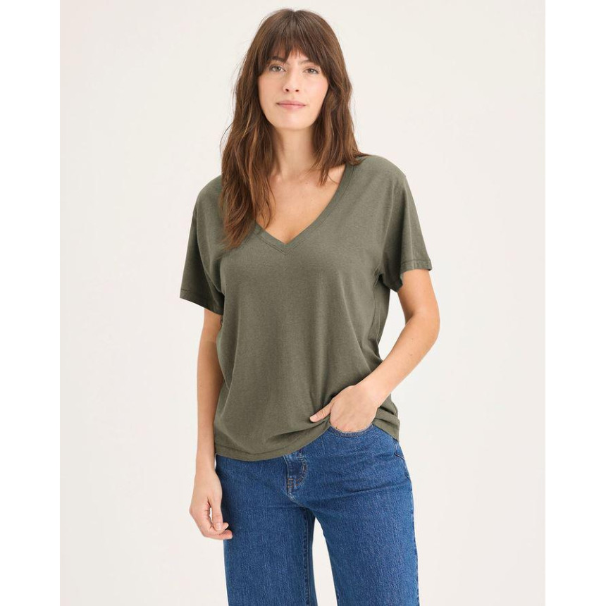 Camiseta Dockers V-Neck Para Mujer