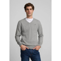 Jersey Silbon Liso V Neck Para Hombre