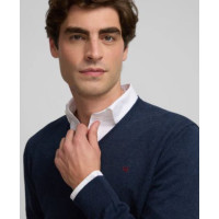 Jersey Silbon Liso V Neck Para Hombre