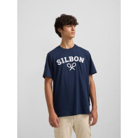 Camiseta Silbon Raqueta Media Para Hombre