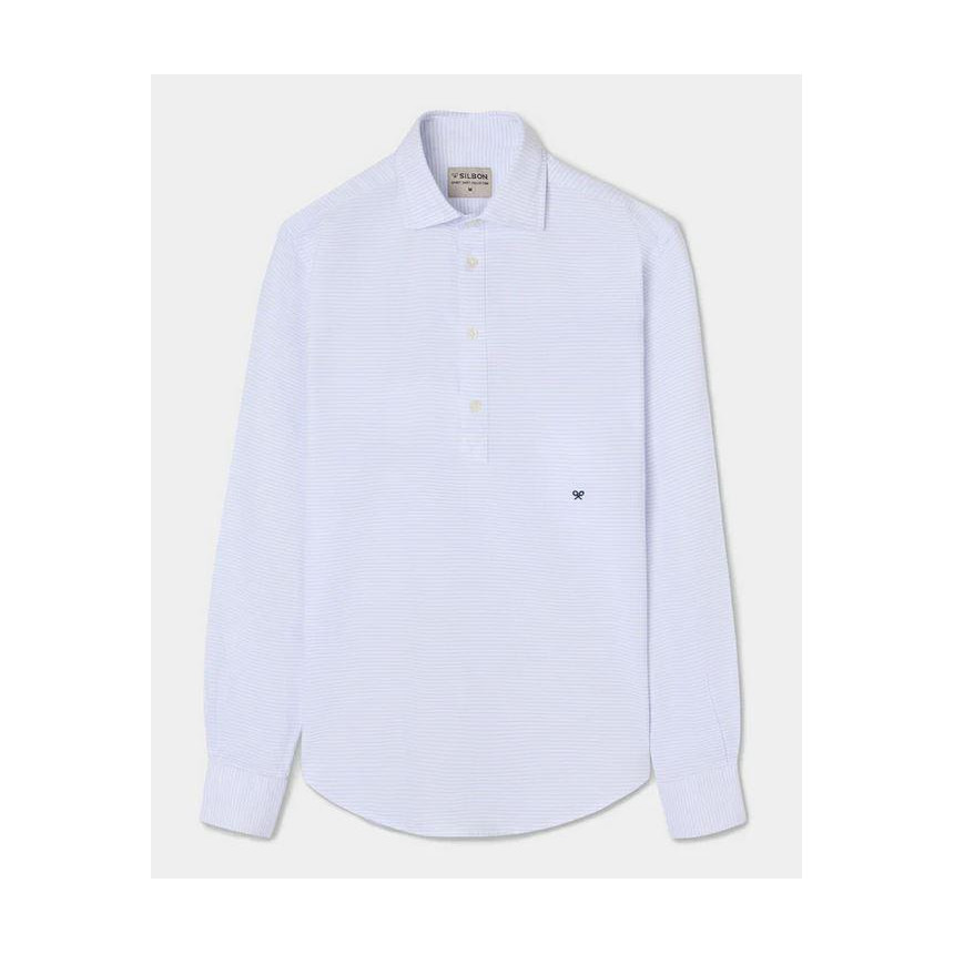 Polera Silbon Sport Oxford Rayas Para Hombre