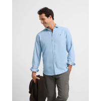 Camisa Silbon Sport Denim Cutaway Para Hombre