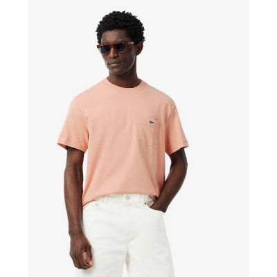 Camiseta Lacoste Con Bolsillo Para Hombre 