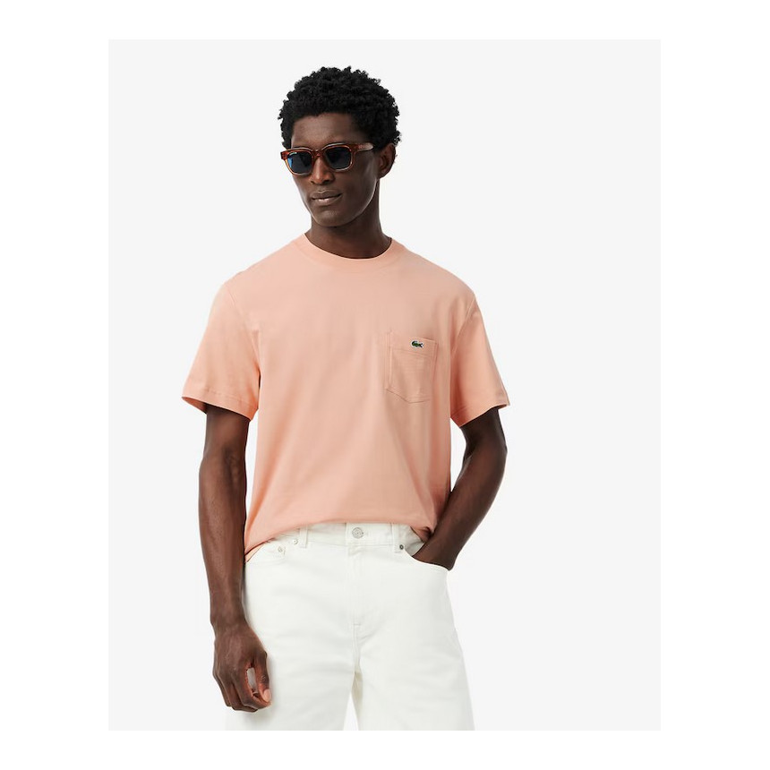 Camiseta Lacoste Con Bolsillo Para Hombre 