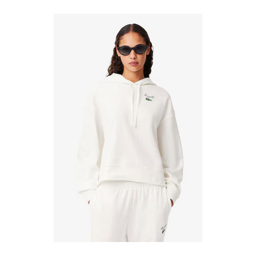 Sudadera Lacoste Capucha Felpa Para Mujer