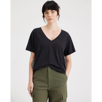 Camiseta Dockers Deep V Neck Para Mujer 