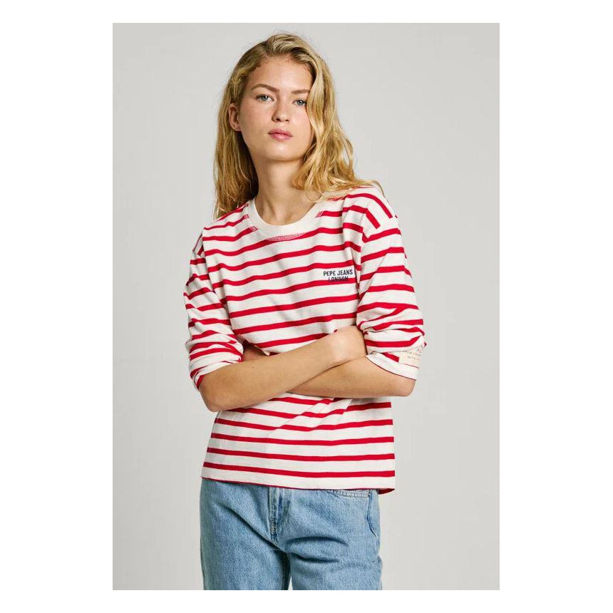 Camiseta Rayas Pepe Jeans Rio Para Mujer