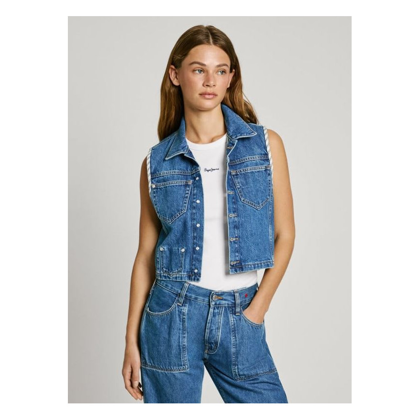 Chaleco Denim Fit Relaxed Pepe Jeans Reversible 