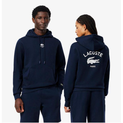 Sudadera Lacoste Con Capucha Estampada Unisex