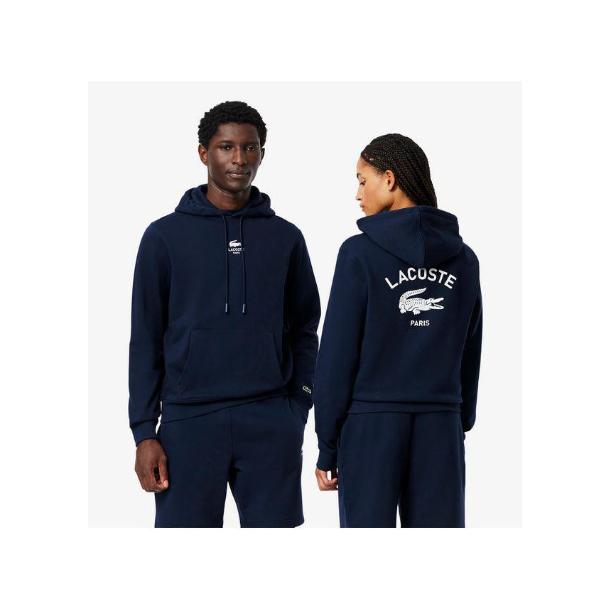 Sudadera Lacoste Con Capucha Estampada Unisex