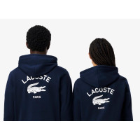 Sudadera Lacoste Con Capucha Estampada Unisex