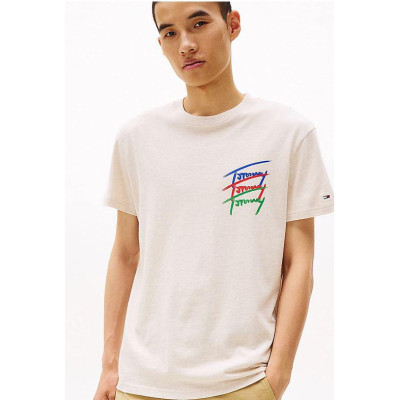 Camiseta Tommy Hilfiger Twisted Signat Para Hombre