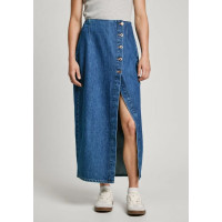 Falda Midi Pepe Jeans Denim Fit Regular Para Mujer