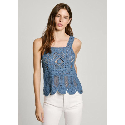 Top Crochet Pepe Jeans Olive Para Mujer