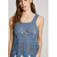 Top Crochet Pepe Jeans Olive Para Mujer