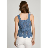 Top Crochet Pepe Jeans Olive Para Mujer