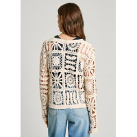 Cárdigan Crochet Pepe Jeans Olympia Para Mujer