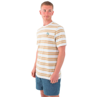 Camiseta Hurey Naturals Stripe SS Para Hombre