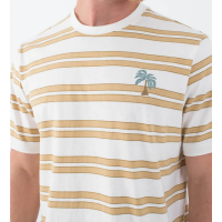 Camiseta Hurey Naturals Stripe SS Para Hombre