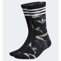 Calcetines Altos Adidas Camo Crew 2 Pack Unisex 