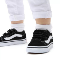 Zapas Vans Old Skool V Para Niños en Negro