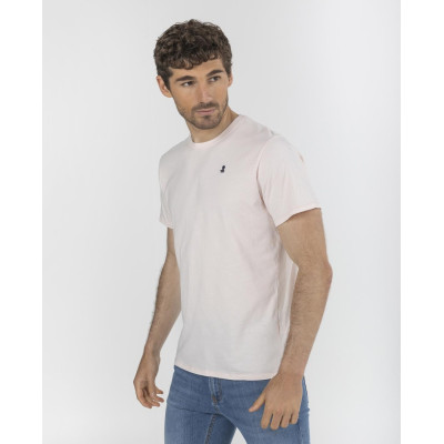 Camiseta El Pulpo Basic Logo Para Hombre En Rosa