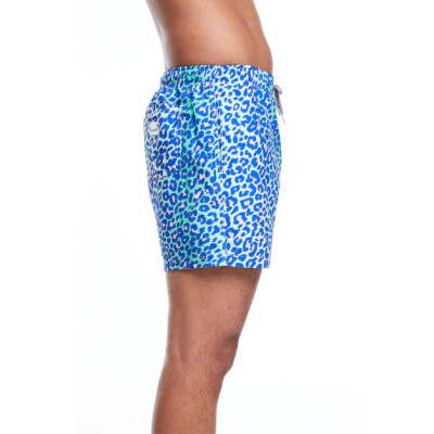 Bañador Boardies Lime Leopard Mid Para Hombre 