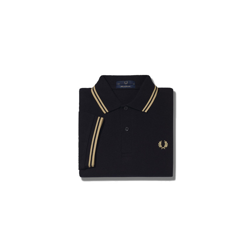 Fred Perry TWIN TIPPED FRED PERRY SHIRT Beige - textil Polos manga corta  Hombre 94,99 €