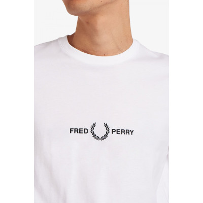 Camiseta Fred Perry Bordado Para Hombre 