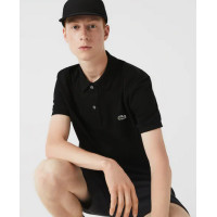 Polo Lacoste Slim Fit Para Hombre en Negro 